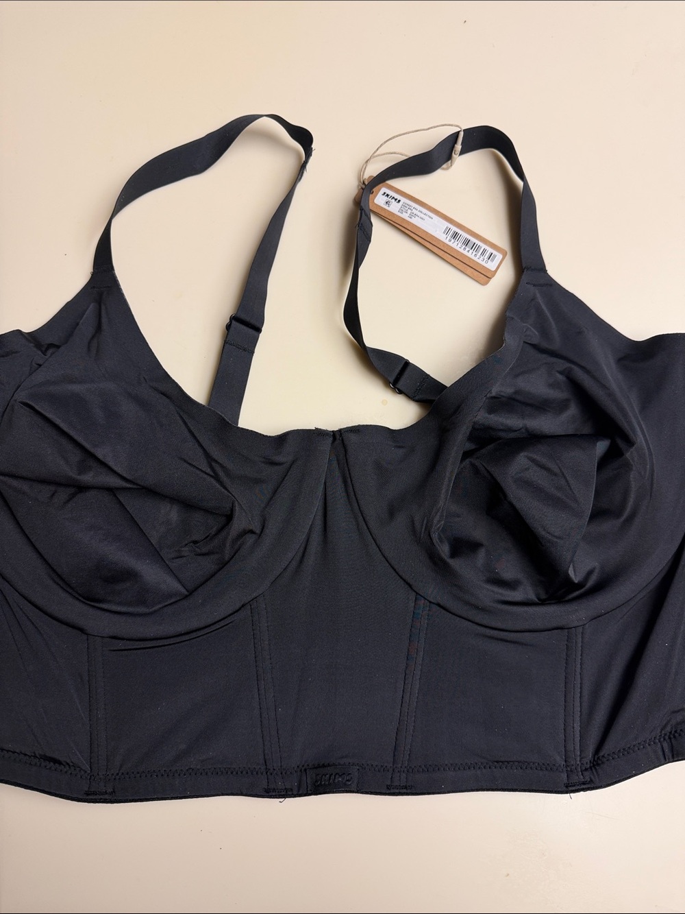 SKIMS Black Longline Underwire Bralette 42D